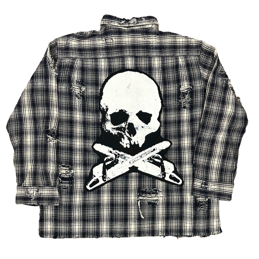 XL : THRASHED PUKE FLANNEL