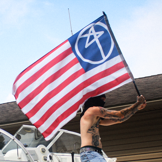 PUNXXXAMERICA FLAG