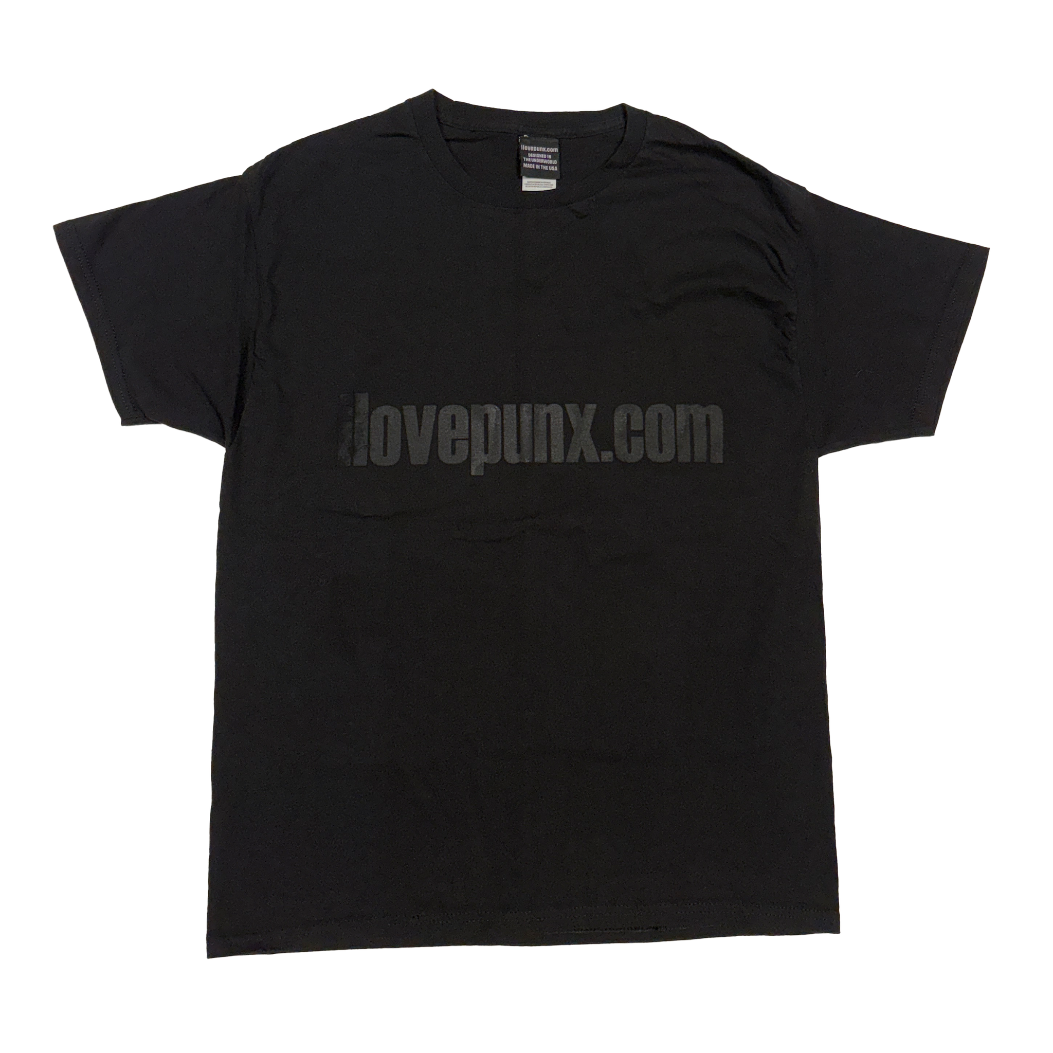 L : BLACK ON BLACK WEBSITE TEE