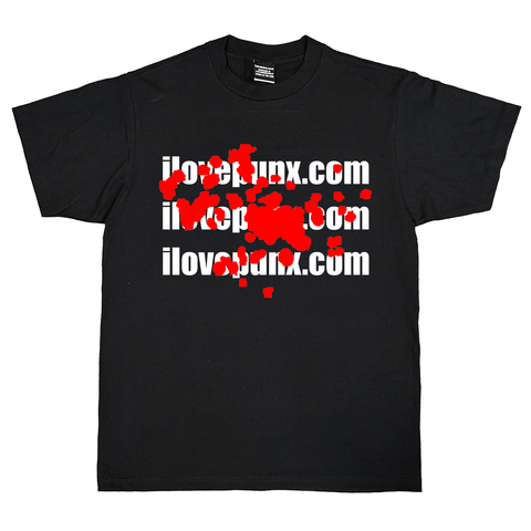 BLACK : BLOOD N TEXT TEE