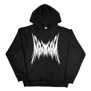 BLACK : METAL LOGO HOODIE