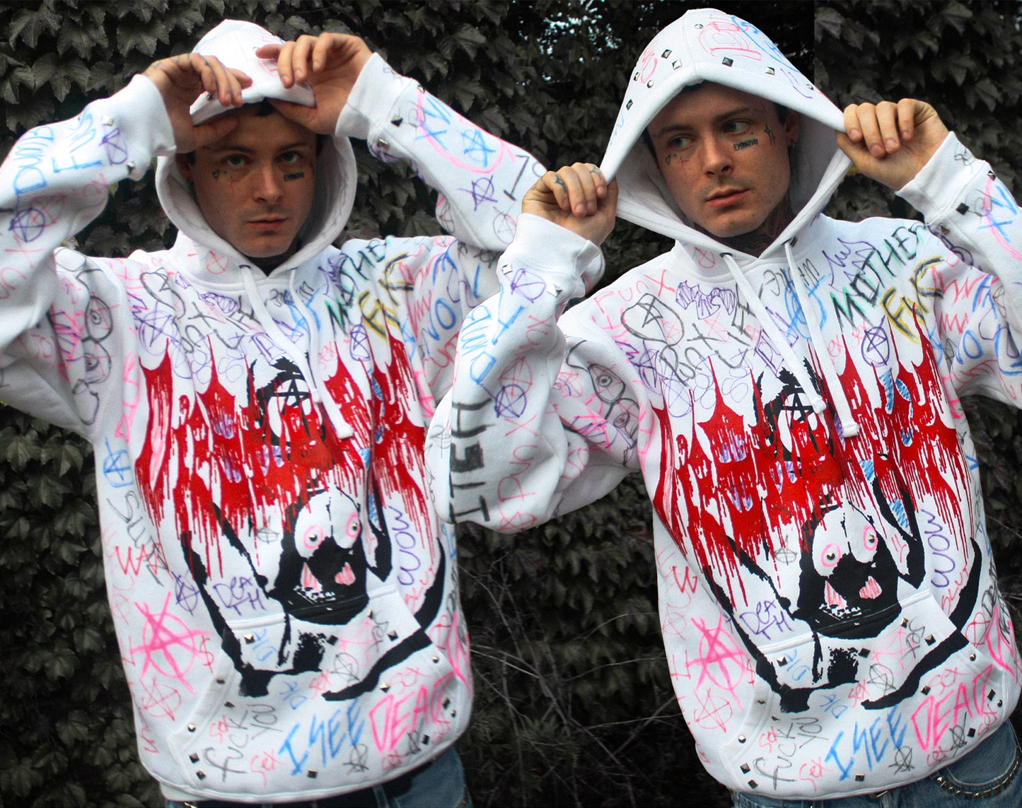 L : EXPLICIT GRAFFITI HOODIE