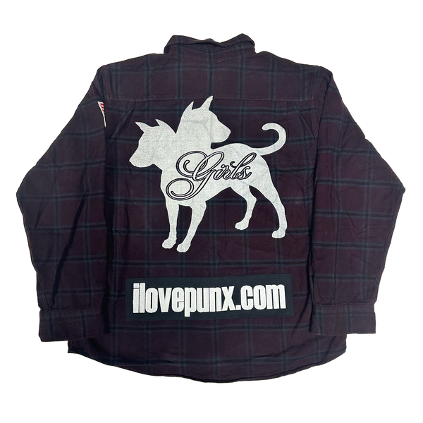 XL : RAZORBLADE ROMANCE FLANNEL