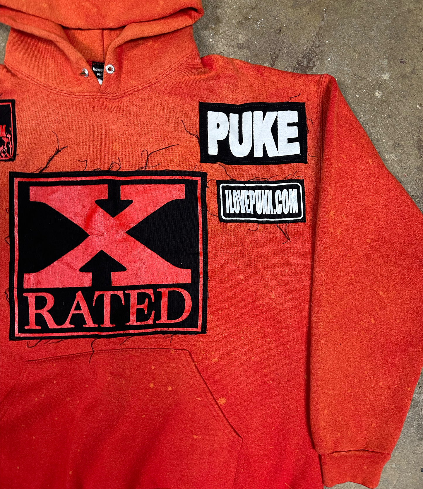 XL : SUNBLEACHED X RATED HOODIE