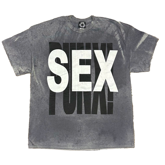 XL : SPRAY DYED PUNX & SEX TEE
