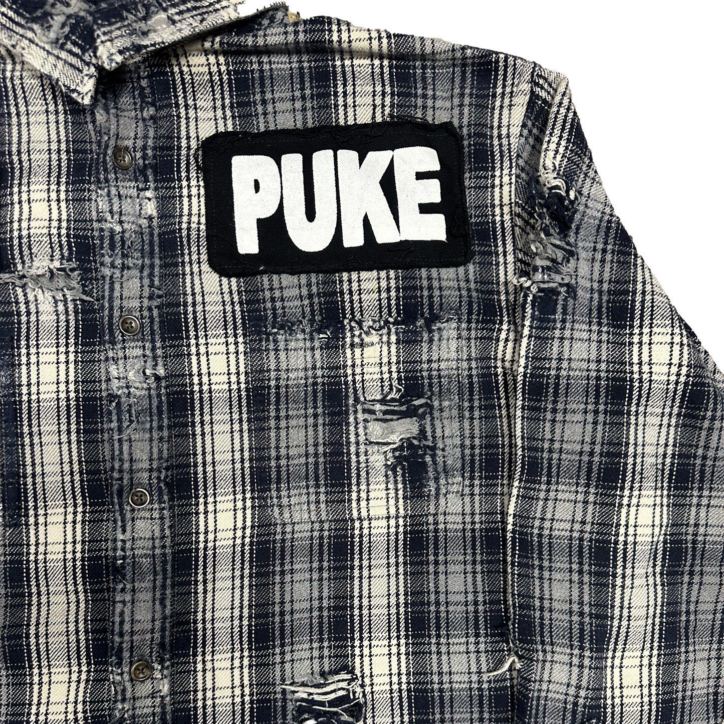 XL : THRASHED PUKE FLANNEL