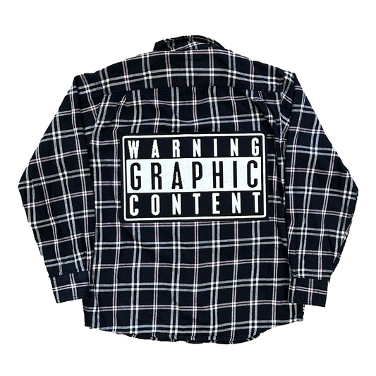 M : WARNING LABEL FLANNEL