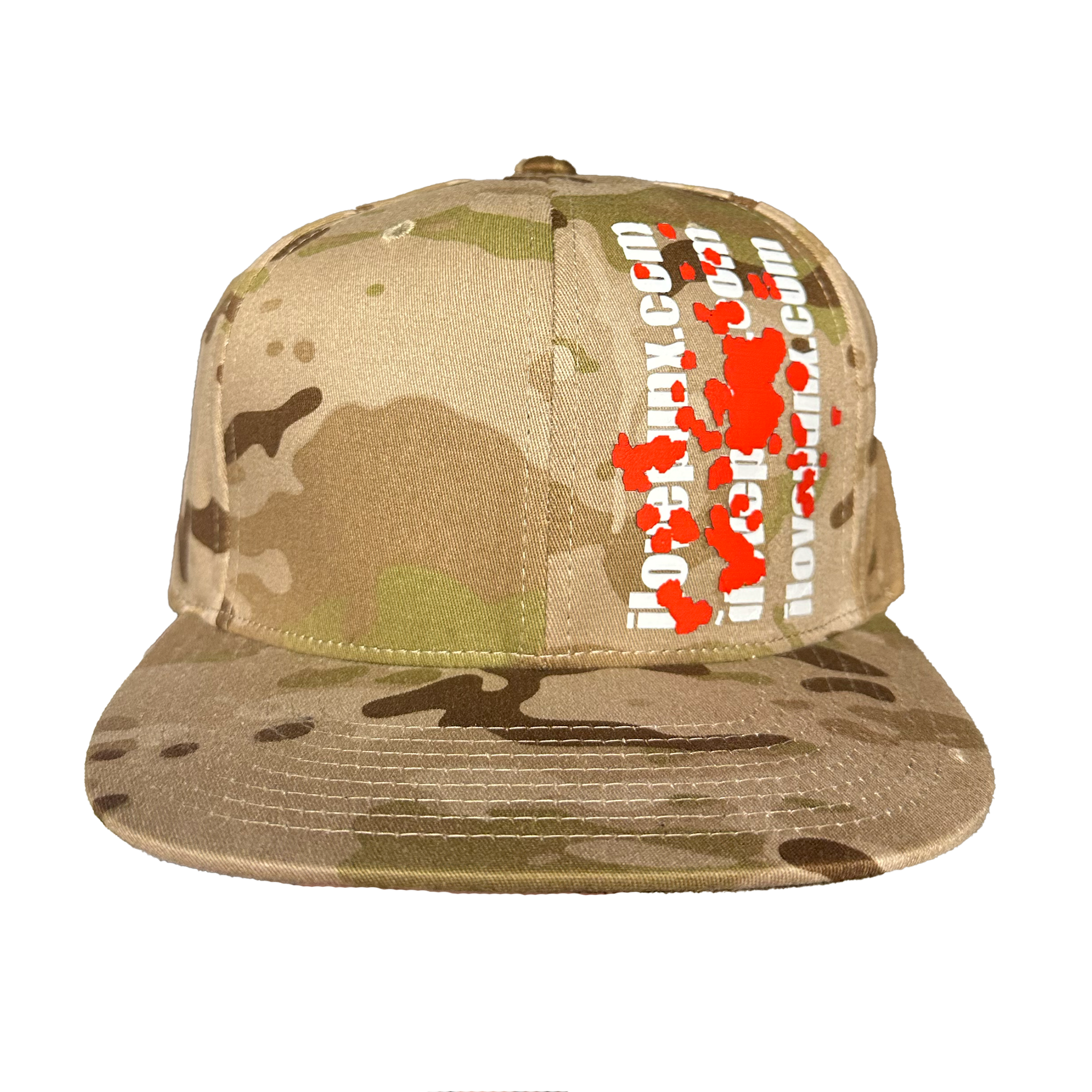 CAMO BLOOD N TEXT SNAPBACK