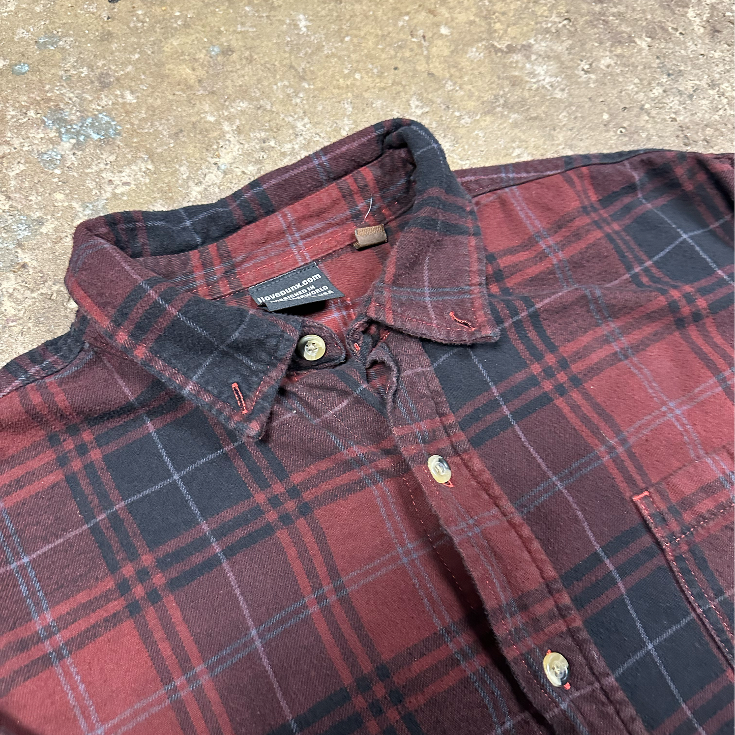 XL : DYED FLAMES TEST FLANNEL