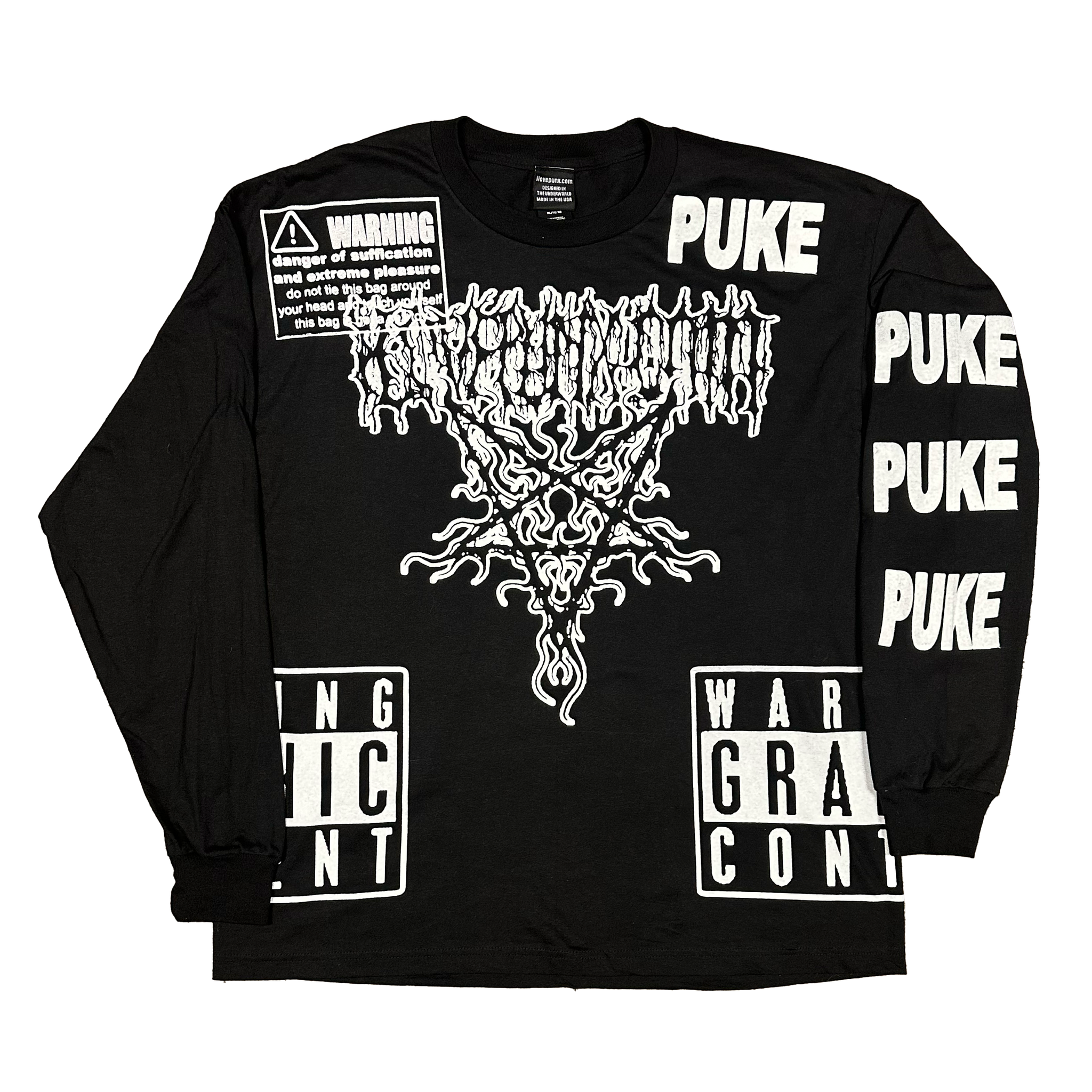 XL : STAGE VOMIT LONG SLEEVE