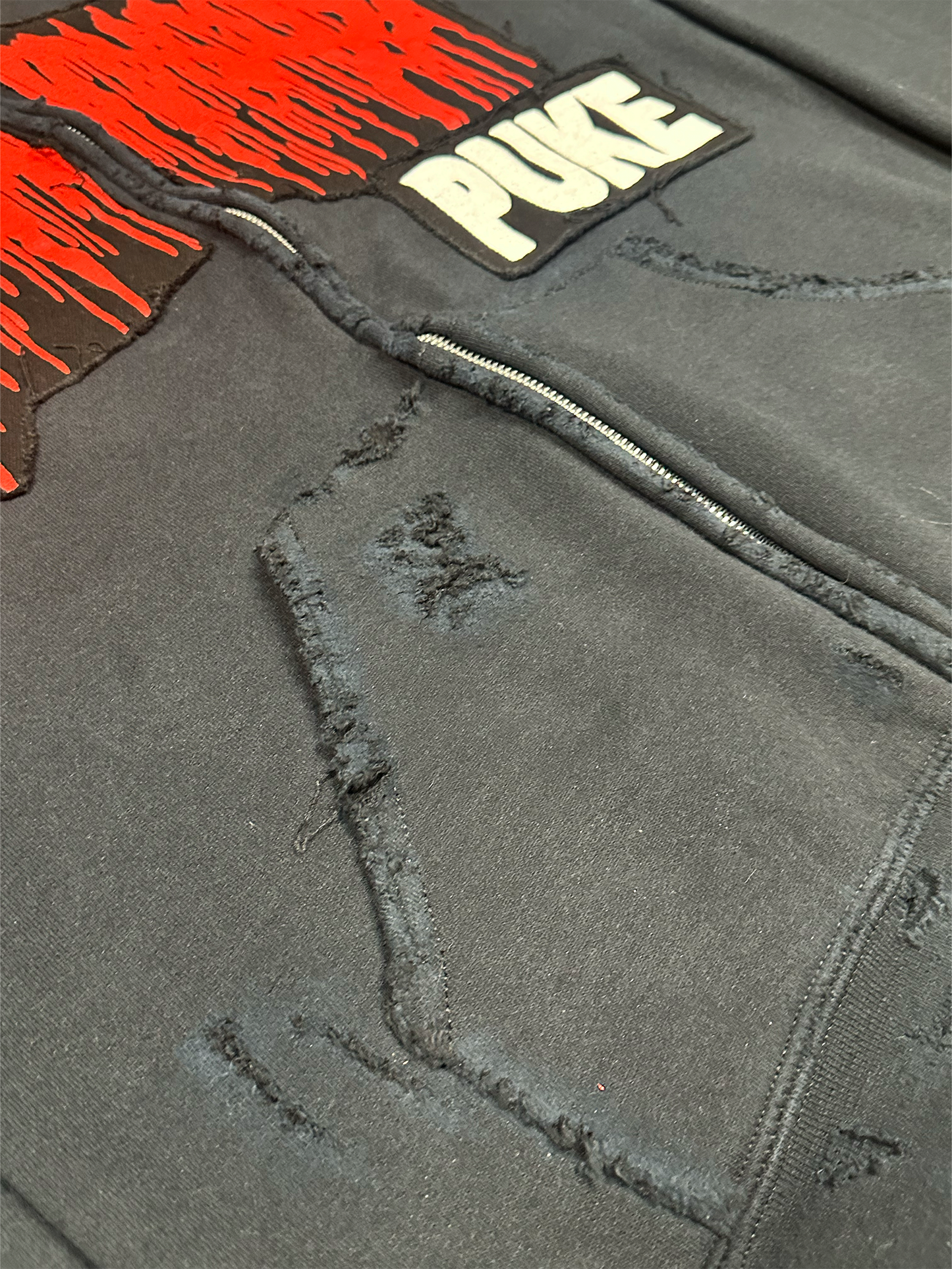 M : THRASHED & REPAIRED GORE ZIP UP