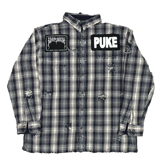 XL : THRASHED PUKE FLANNEL