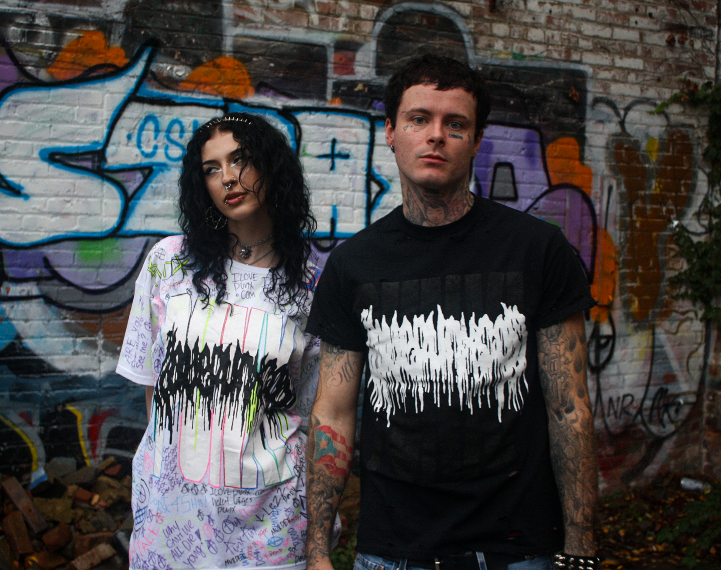 M : THRASHED DBG X PUNX TEE