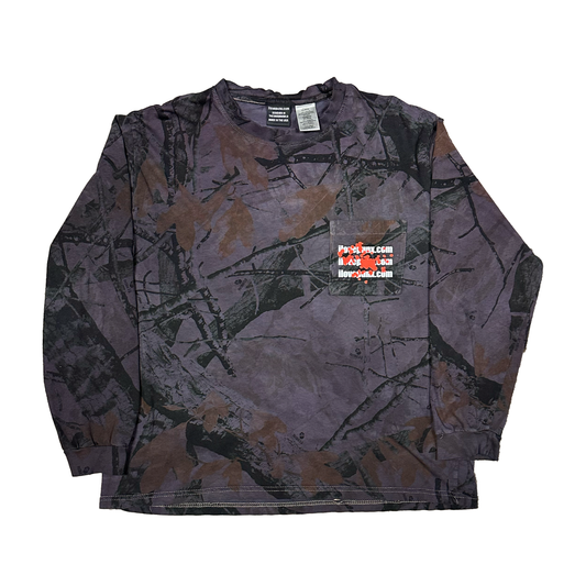 L : OBJECT DYED CAMO LONG SLEEVE