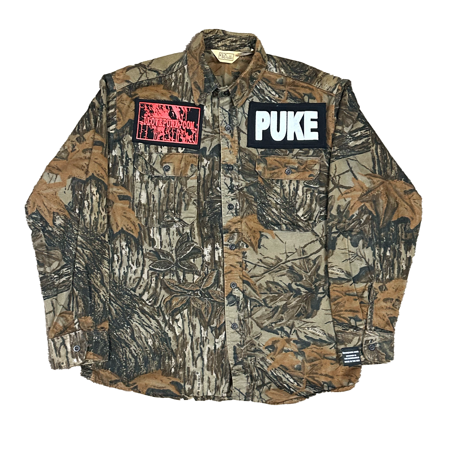 L : X RATED CAMO WORK SHIRT