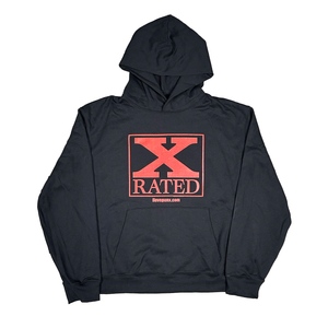 BLACK : X RATED HOODIE