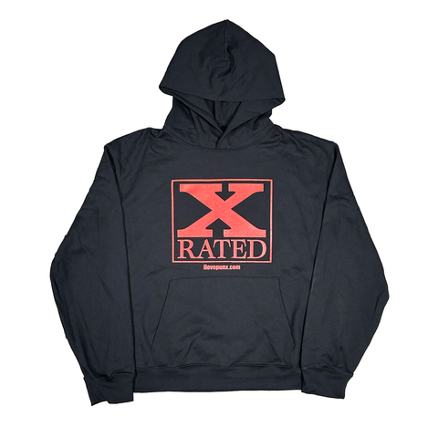 BLACK : X RATED HOODIE