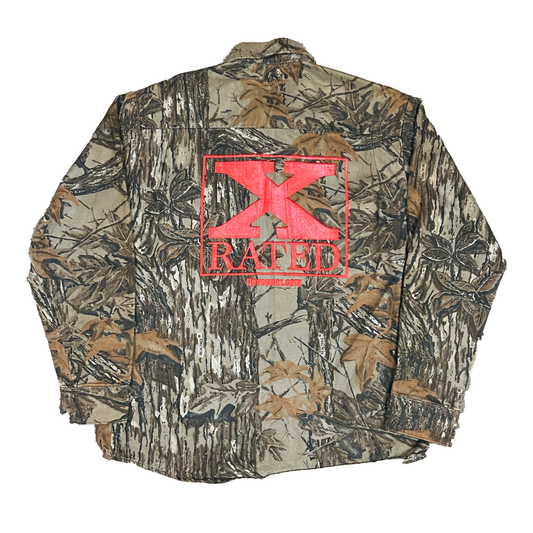 L : X RATED CAMO WORK SHIRT
