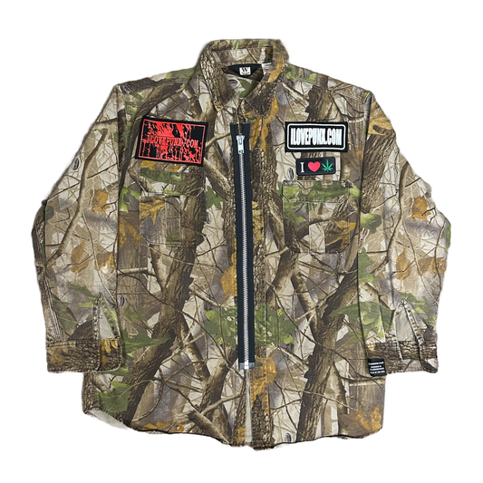 L : ZIPPED PENTAGRAM WORKSHIRT